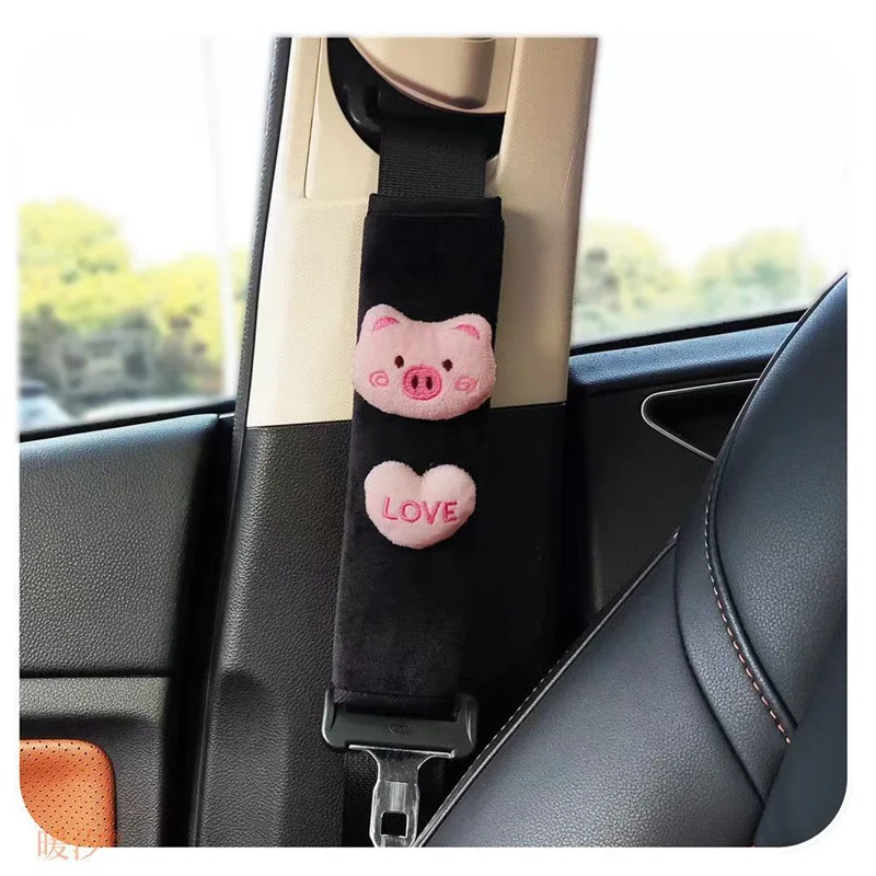 Car Rearview Mirror Cover Cartoon Pig Auto Rear View Mirror Decoration Automotive Interior Accessories rearview mirror rearview mirror cover