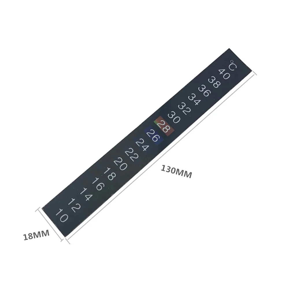 10pcs/lot 10-40℃ LCD Digital  Adhesive Thermometer Strip, Stick On Thermometer Tape for Brewing Wine Beer Aquarium,Fish Tank 2