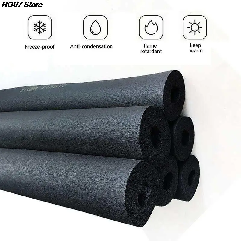 6-60MM Rubber Sponge Tube Air Conditioner Solar Water Heater Water Pipe Sleeve 1.8m Thermal Insulation Thermal Insulation Pipe