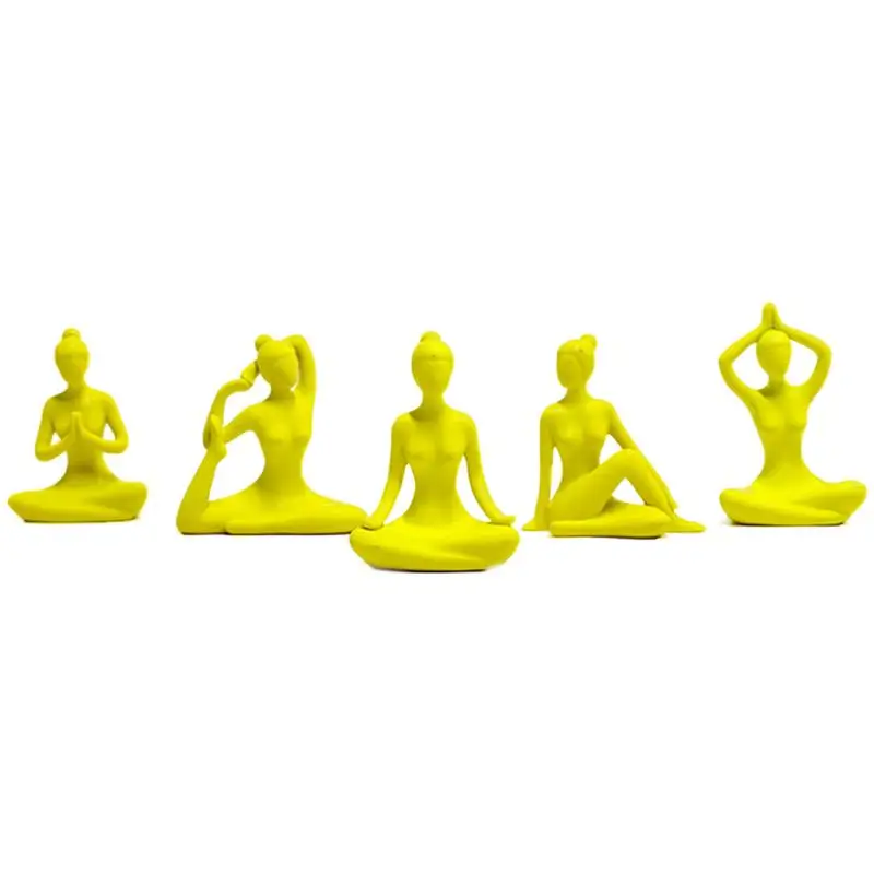 

Yoga Meditation Pose Statue Yoga Decor Resin Figurine For Home Decorations Small Decor Items For Shelf