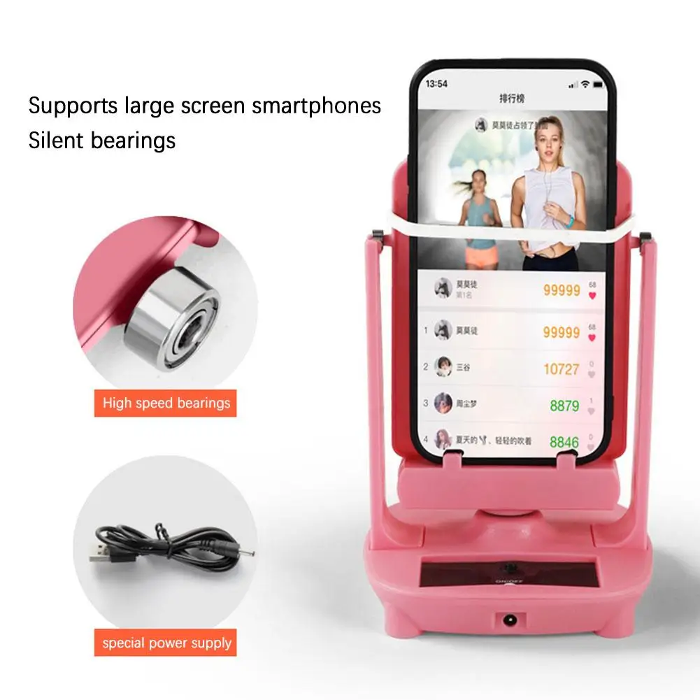 ABS Phone Pedometer Holder with Steel Frame for Mobile Step Counter