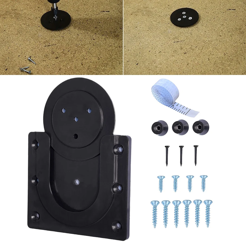 Dartboard Mounting Bracket Hanging Kit Plastic Wall Hanging With Tape Measure  Black Entertainment Accesseries For Darts Boards nr200 precision colorimeter analyze measure the color in fruits plastic food leather printing paint hardware