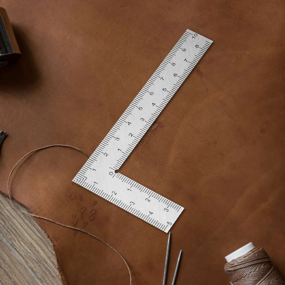 Mini L Shape Ruler Measuring Layout Tool Stainless Steel Square 90 Turning Ruler Precision 1-5Pcs For Building Framing Gauges angle measuring ruler angle ruler framing ruler measurement ruler angle measuring tool