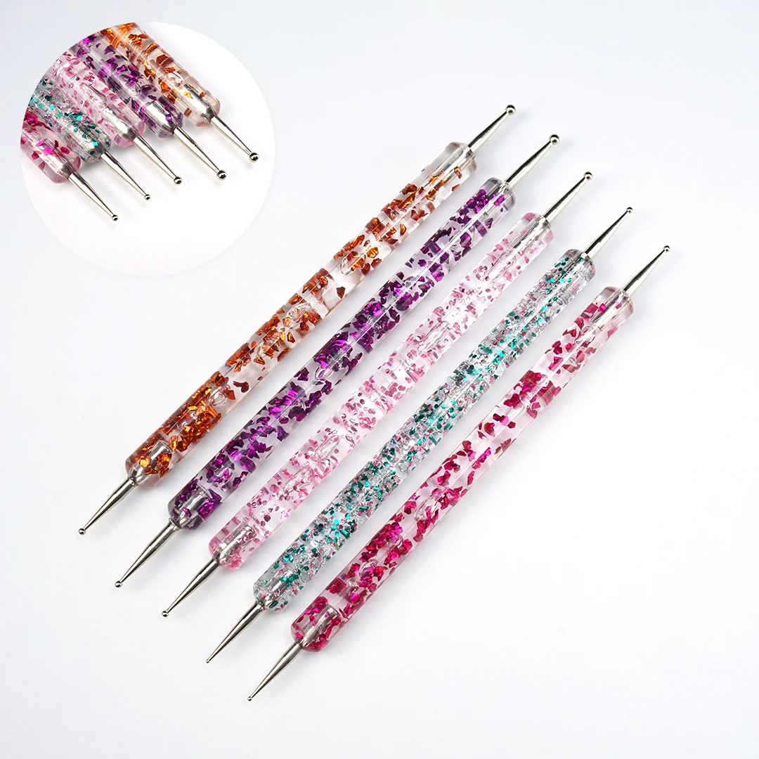 Description Picture 3 of itemDual-ended Nail Dotting Painting Stones Pen Crystal Beads Handle Rhinestones Studs Picker Wax Pencil Manicure Nail Art Tools