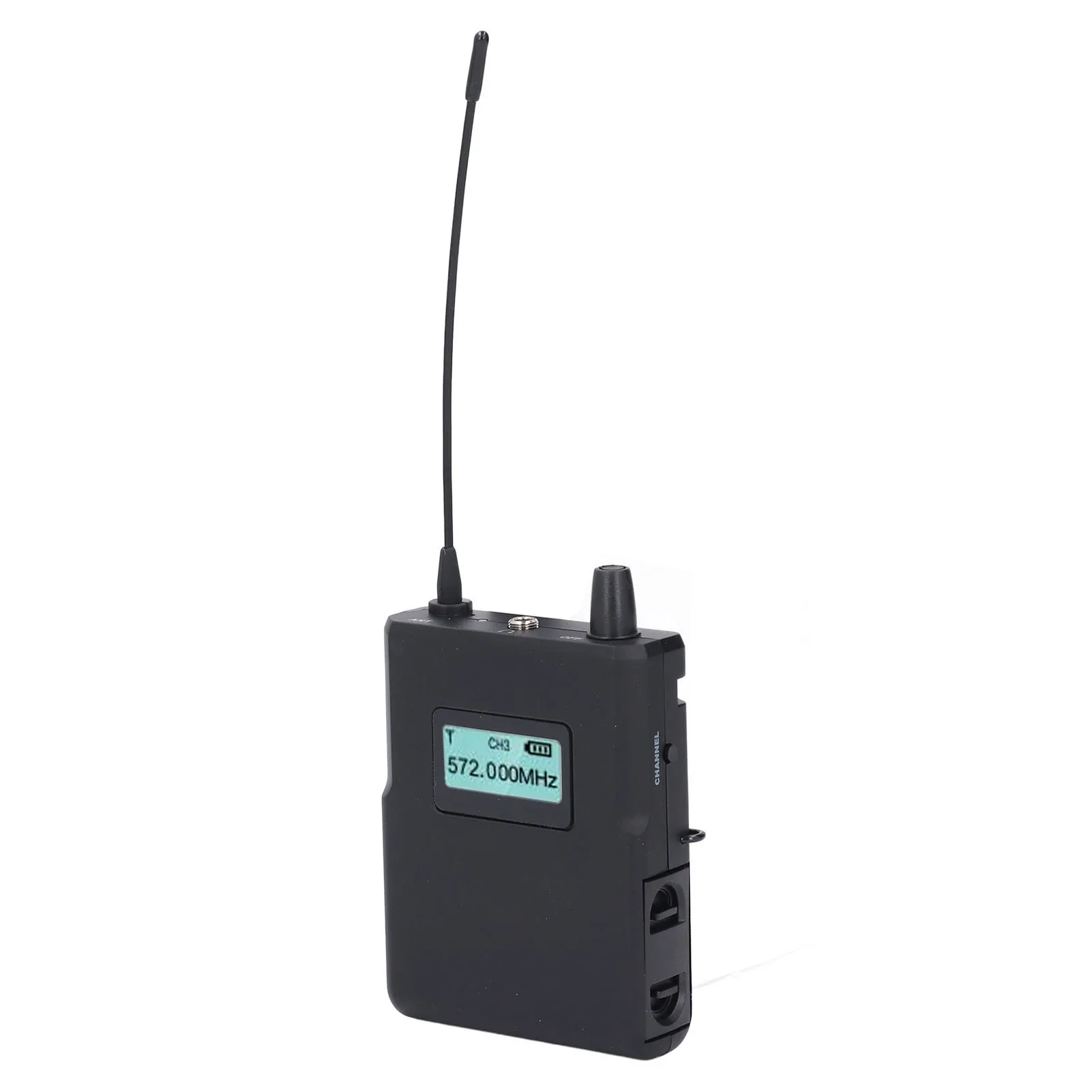ANLEON Wireless IEM System Stage Receiver S2D 560-596MHz Digital Wireless IEM Receiver with Earphone for Stage Live Performance