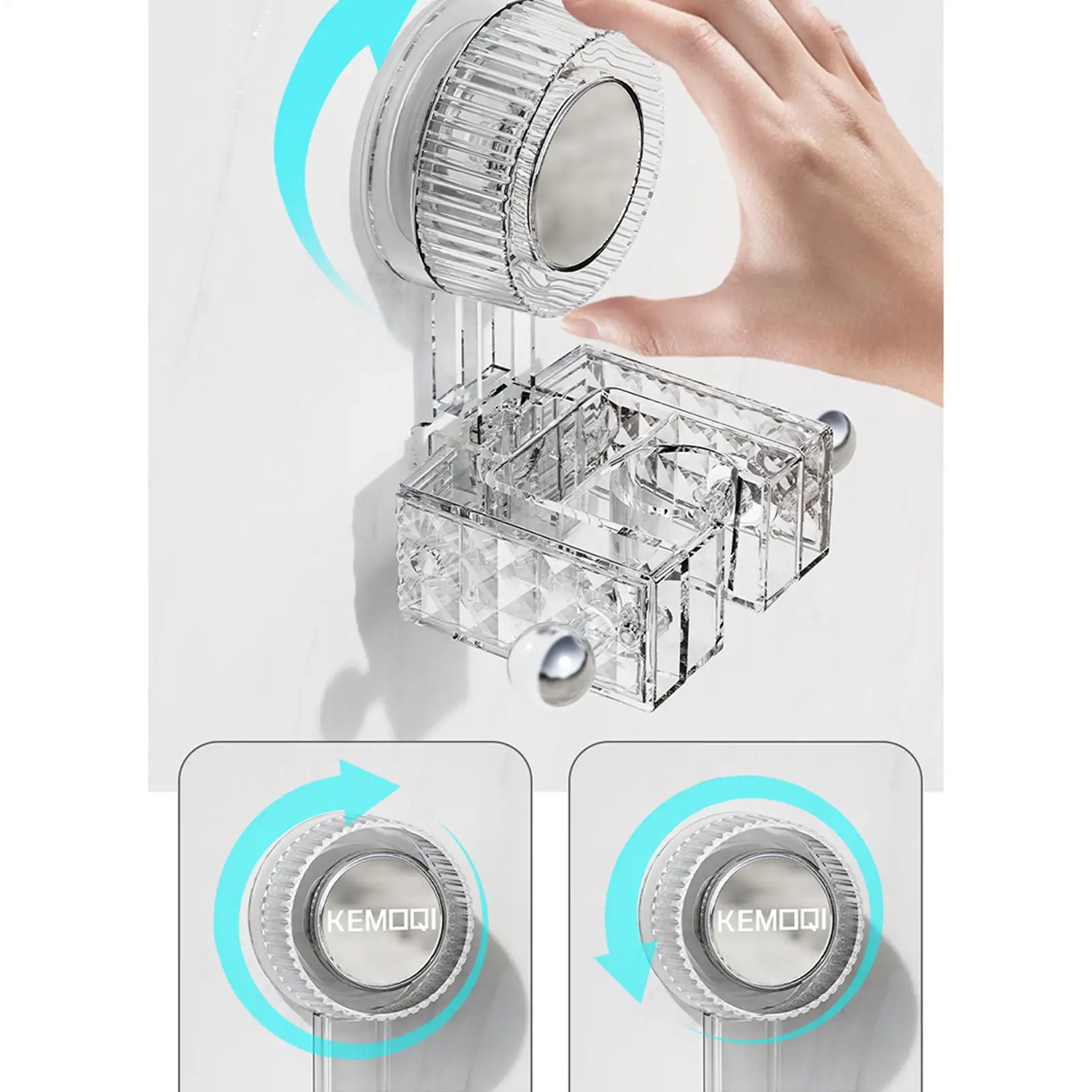 Suction Cup Shower Head Holder Adjustable Support Accessories No Drilling Home Shower Head Holder For Home Bathroom Kitchen Wall