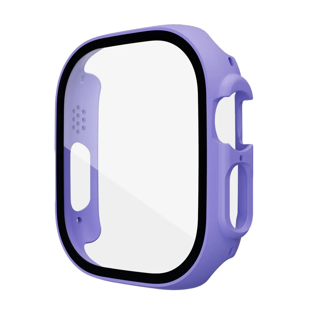 Case+glass For Apple Watch ultra 8 7 49mm 45mm 49 mm 41mm 44mm 40mm waterproof Screen Protector Bumper iWatch serie 5 SE 6 Cover