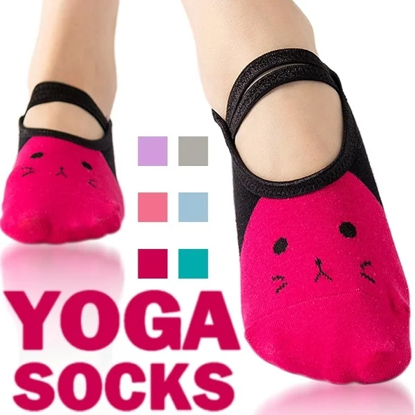 Women High Quality Bandage Yoga Socks Anti-Slip Quick-Dry Damping Pilates Ballet Socks For Men Women Cartoon cat print Socks 1 Sc800f8f703d04b179d0bd791f87851bft