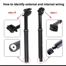 Kindshock EtenR Extenal Routing Dropper Seatpost Mtb Bike Wire Control Lift Seat Tube KS Eteni Internal Routing Seat Post