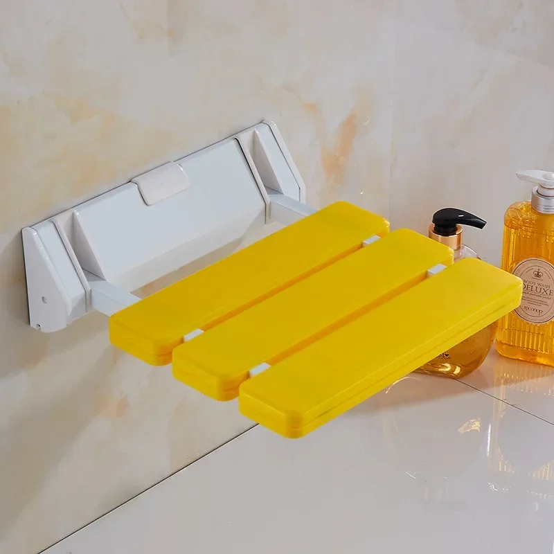 Folding Shower Seat Bathroom Wall Stool Wall Mounted Shower Seats Bathroom Folding Stool Barrier-free Bathing Chair 2
