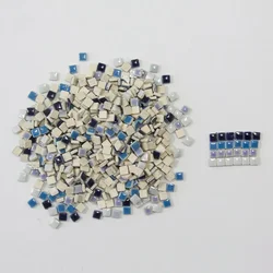 Micro Ceramic Mosaic Tile - 5mm, 3.5mm Thick, Perfect for DIY Crafts and Hobbies (Blue Series)