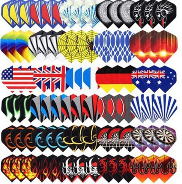 10pcs adventure travel explore world camping outdoor style mixed waterproof stickers pack for diy phone laptop luggage bike car 77/90Pcs Cool Standard Dart Flights Nice Darts Flight Dardos Feather Outdoor Wing Tail Mixed Pattern