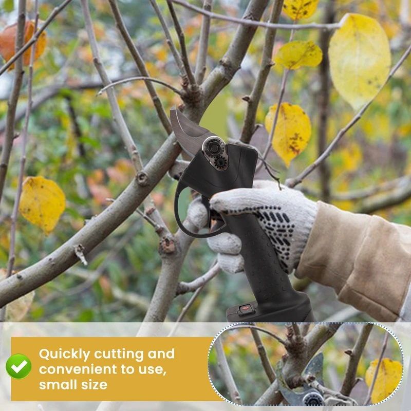 25MM Brushless Electric Pruning Shear Cordless Scissors Electric Tree Branches Garden Cutter For Makita 18V 21V Battery 3