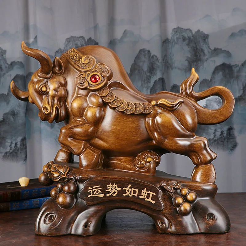 Ox ornament, twelve zodiac animals, ox, office desk, living room, housewarming decoration, home gift giving decoration
