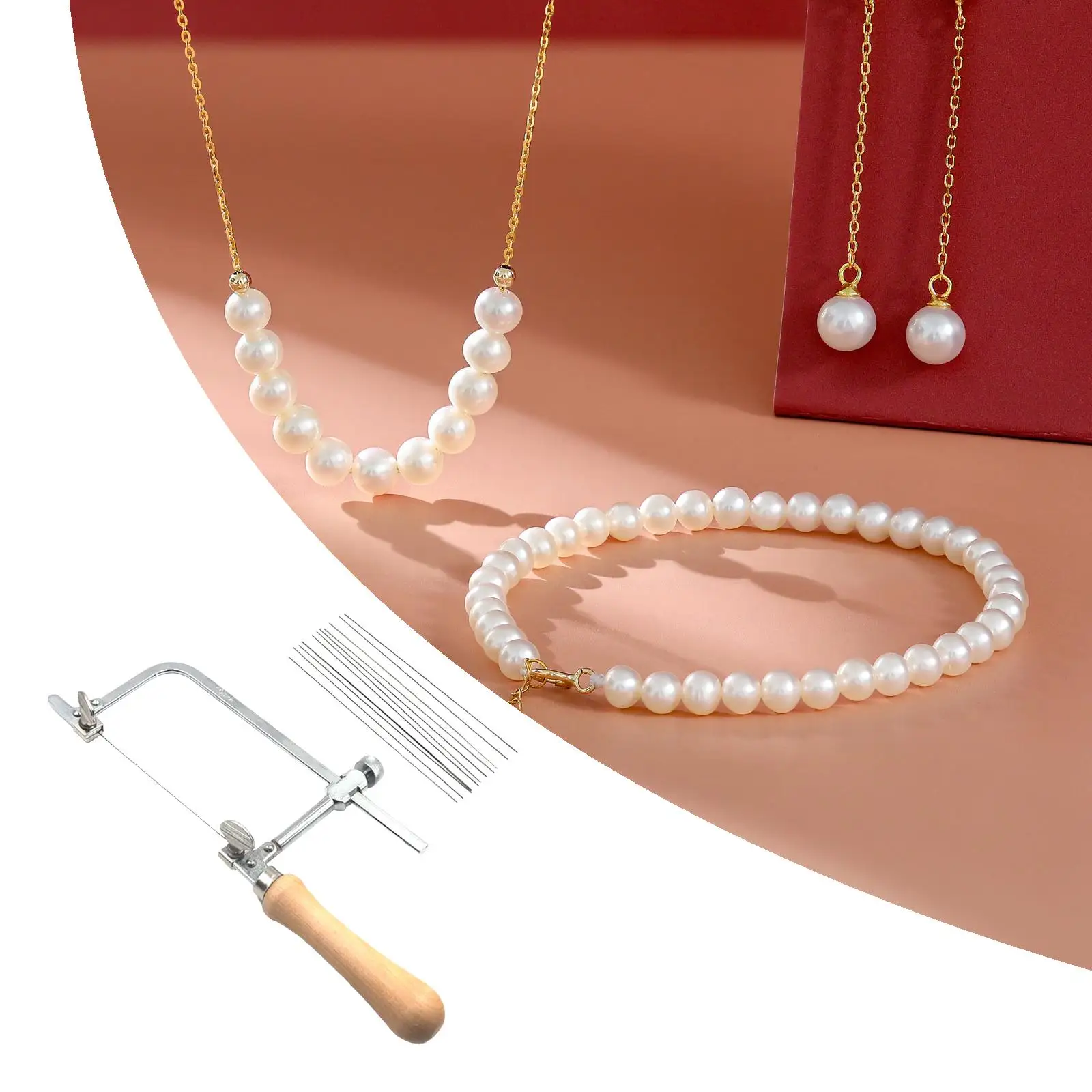 Jewelers Saw Hobby Crafts for Jewelry Making Wood Metal Carving for Jewelry Processing Wooden Handle Bow Saw C Shape Saw Frame 4