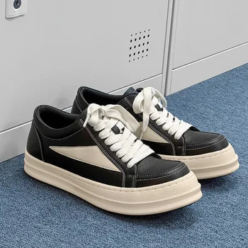 Street Style Men's Skateboard Shoes Original Black Designer Shoes Man Platform Sneakers Comfortable Casual Sports Shoes For Men 1