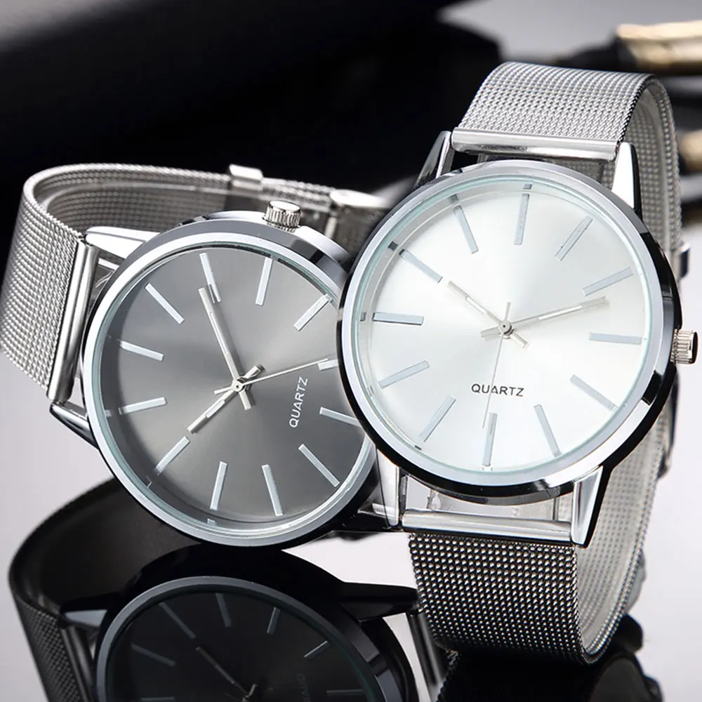 

Fashion Minimalism Quartz Watch Women Stainless Steel Mesh Belt Wristwatch Simple Business Ladies Watches Female Clock reloj