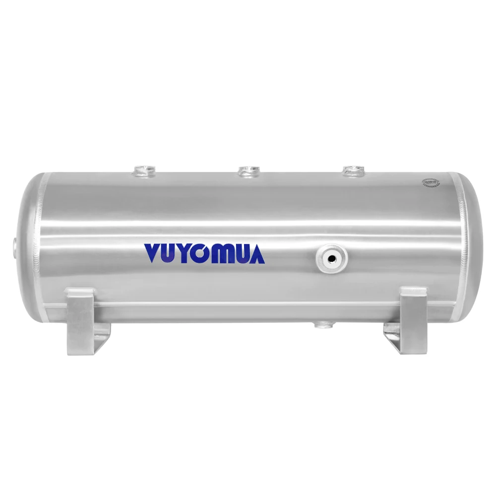 Compressor de ar Horizontal de Alumínio Personalizado Amortecedor da Liga Tanque de Armazenamento do ar Dental Suspensão do Caminhão Buzina do Carro 35l 5052h32