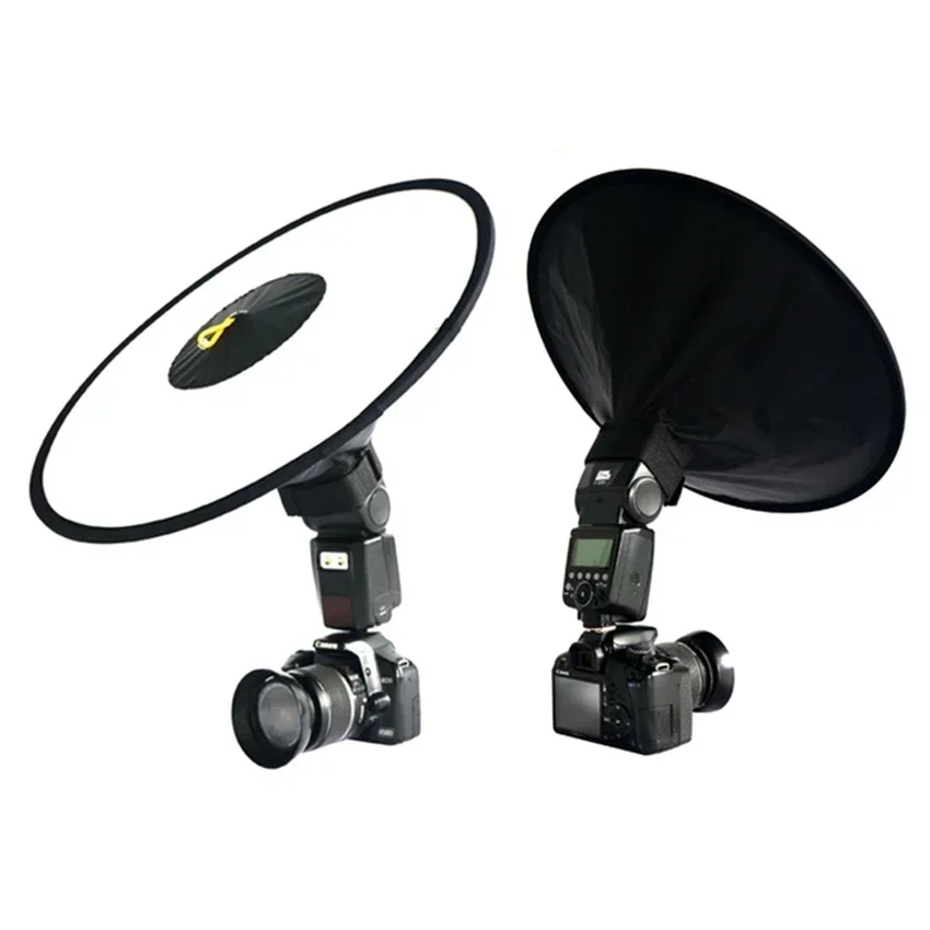 Universal 44cm Round Studio Flash Softbox Speedlite Diffuser Reflector Folding Camera Speedlight Soft Box With Storage Bag photography softbox bowens mount softbox portable softbox