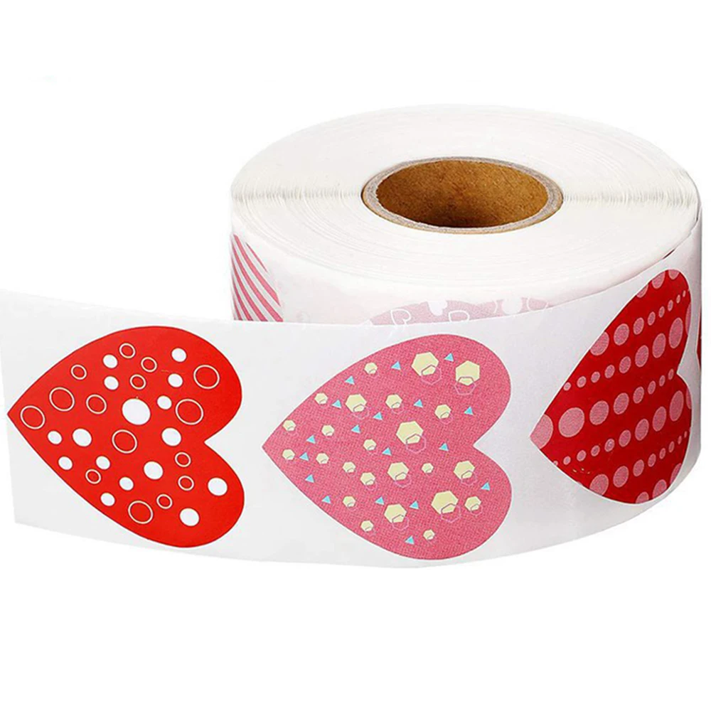 50–500 Stück herzförmige Valentinstag-Aufkleber, Geburtstagsfeier, Siegeletiketten, gute süße Aufkleber, Box-Tag, Lieblingsetiketten – Detail 32