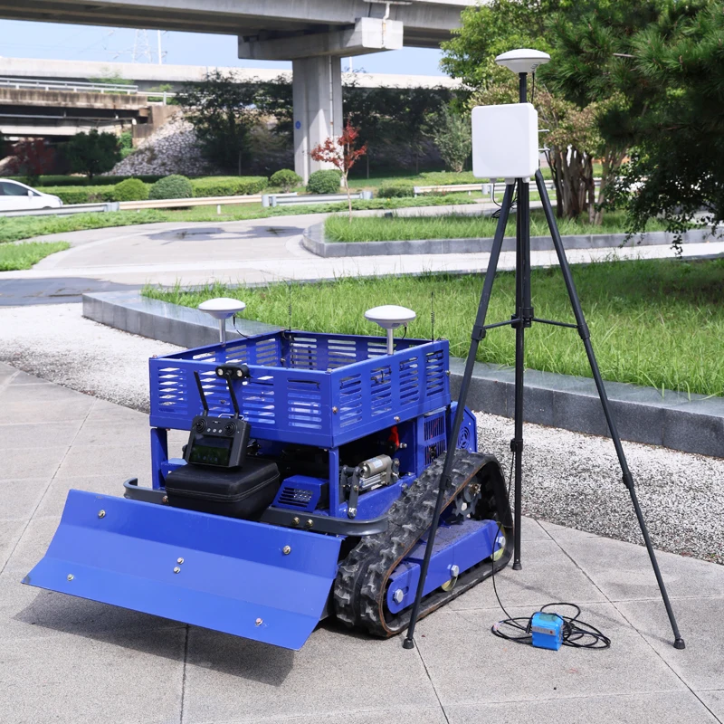 Tosaerba Robotizzato Elettrico con Sistema GPS Personalizzato, Controllo Remoto a Sterzo Zero, 500mm - immagine 2