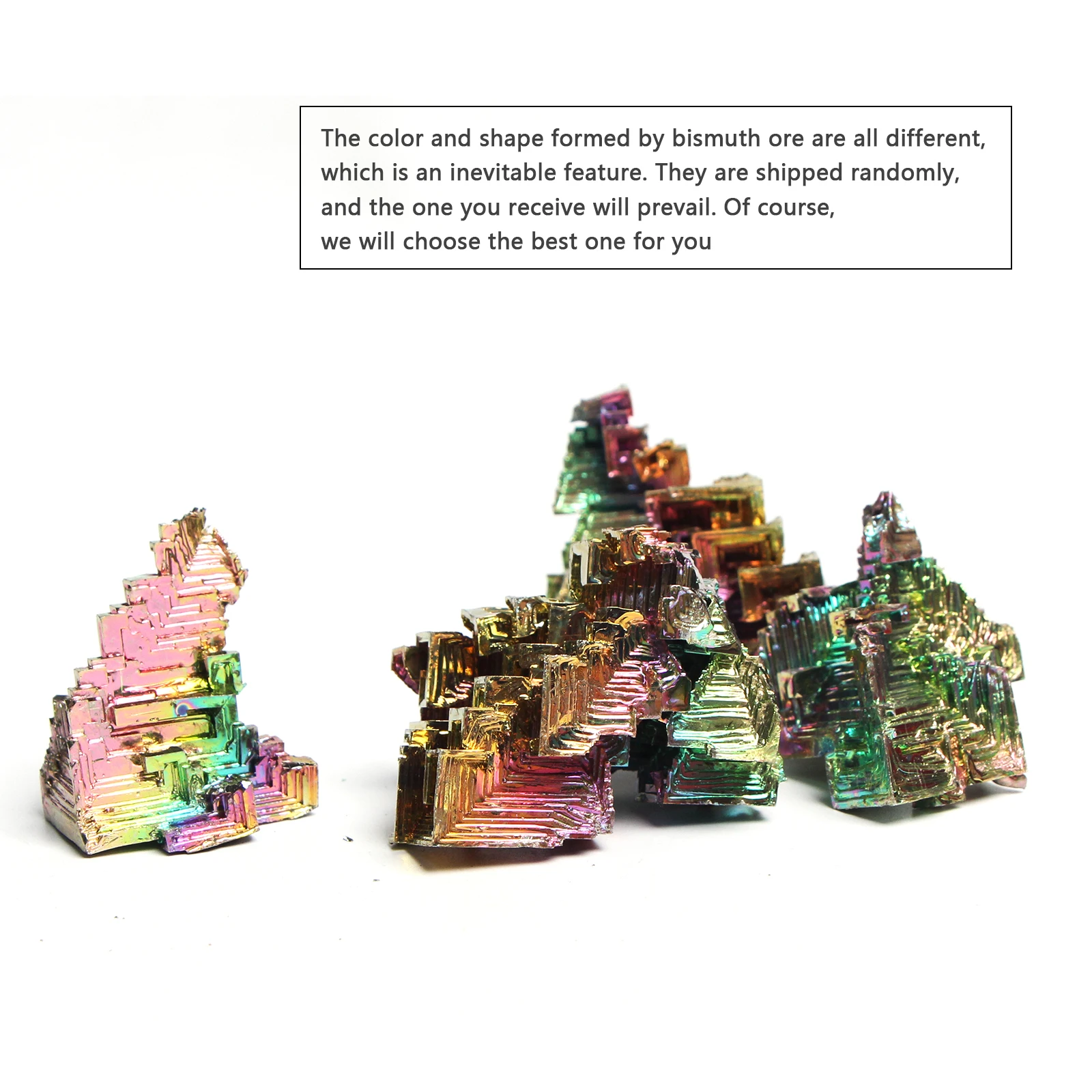 1pc Natural Brilliant Rainbow Bismuth Tower - Powerful Reiki Healing Stone Crystal Pyramid And Meditation Tool For Spiritual Gro