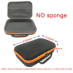 Durable Shockproof Travel Storage Bag with Customizable Foam (Orange L)
