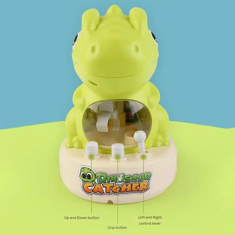 Reusable Dinosaur Doll Claw Machine Toys For Children Hand Control Mini Cartoon Claw Crane Machines Board Game Birthday Gifts 4