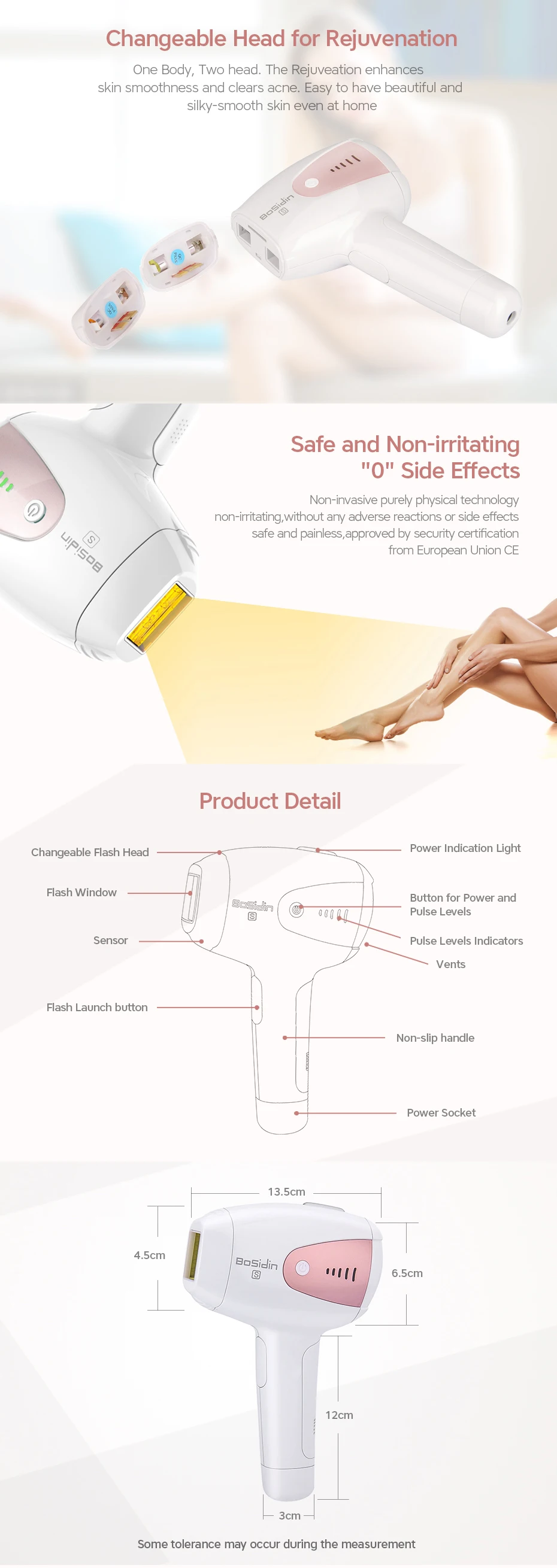 Epilatore laser ipl a luce pulsata permanente e senza dolore_voghion.com