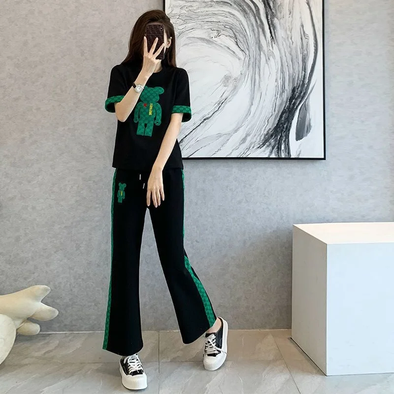 Women Hooded T-Shirt And Sports Pant Sets Female 2022 Summer New Korean  Fashion Temperament Thin Two Piece Suit Elegant White - AliExpress