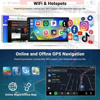 7 9 10"2 Din Car Audio Android 13 Android auto Wireless Carplay 64G Automotive Multimedia Player BT GPS Car intelligent Systems - Image 4