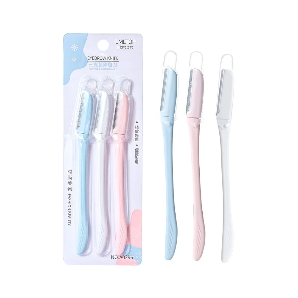 3Pcs/set Makeup Tools Eyebrow Trimmer Razor Remover Blade Safe Eyebrows Shaper Trimming Knife for Women