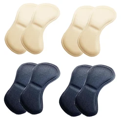 4 Pairs Heel Pain Relief Cushion Pads - Anti-Wear Adhesive Heel Protectors for Ultimate Comfort (2black 2beige)