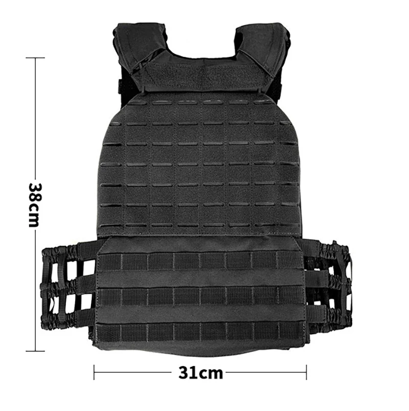 Военный Тактический Жилет Molle, боевой, для страйкбола, пейнтбола, боди-армированный, для охоты, груди, фитнеса, кроссфита, утяжеленная тарелка, 2-4 кг