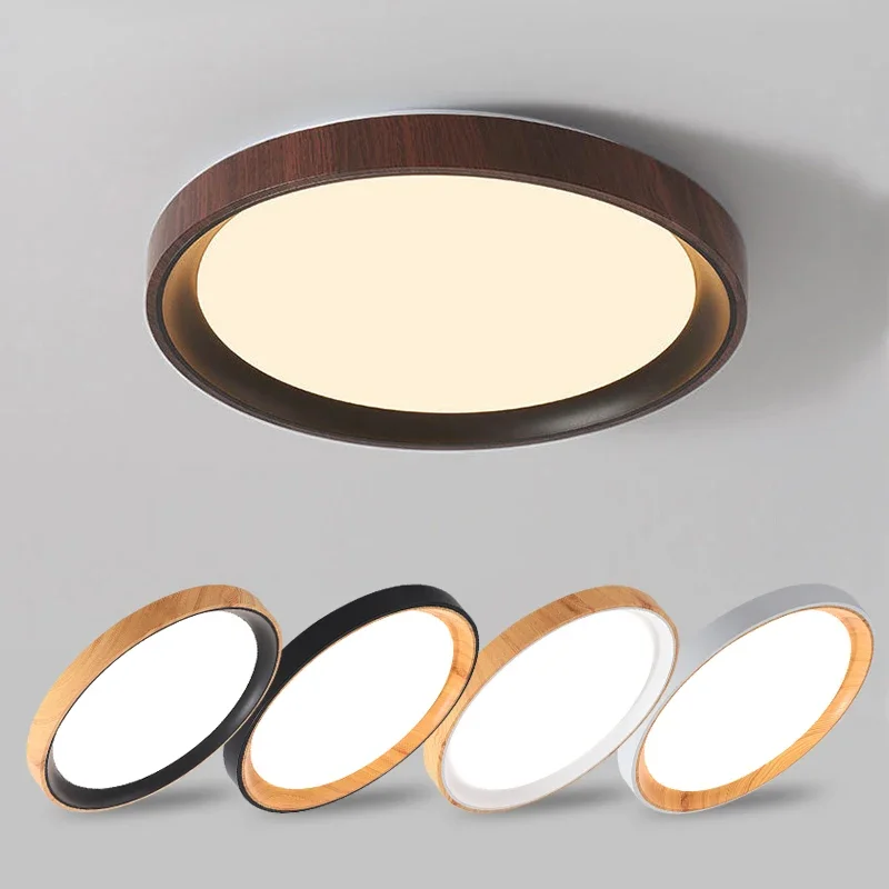 Wood-Style LED Ceiling Light 3
