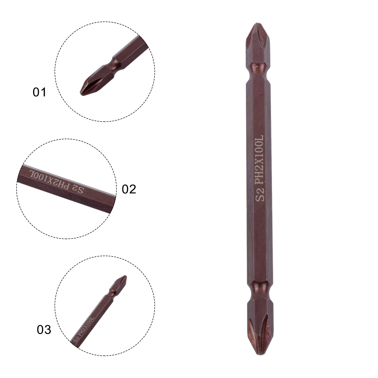 1/10 stücke PH2 Schraubendreher Bit Magnetische 1/4'' Hex Schaft Kreuz Schraubendreher Elektrische Schraubendreher Bit Schraubendreher Bit 65-300mm – Detail 12