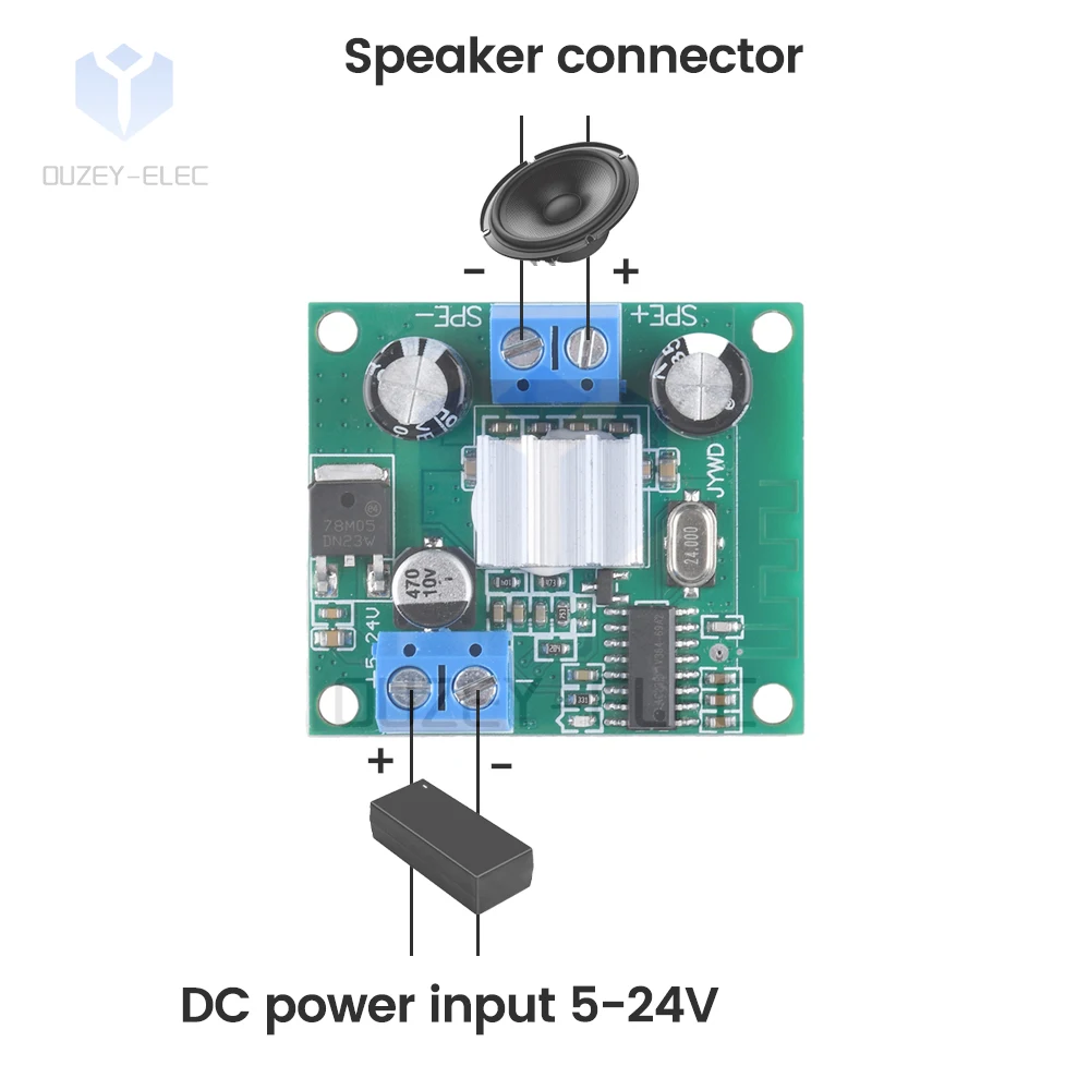 Headphone Amplifier Audio Decoder Board 2PCS 100W Amplifier TWS Speaker Module Bluetooth