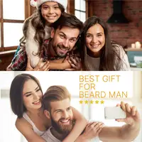 Natural Shea Beard Conditioning Oil Soften Strengthen Beard Sandalwood Scent 30ml and Gently Roller For Men Facial Hair Massage 6