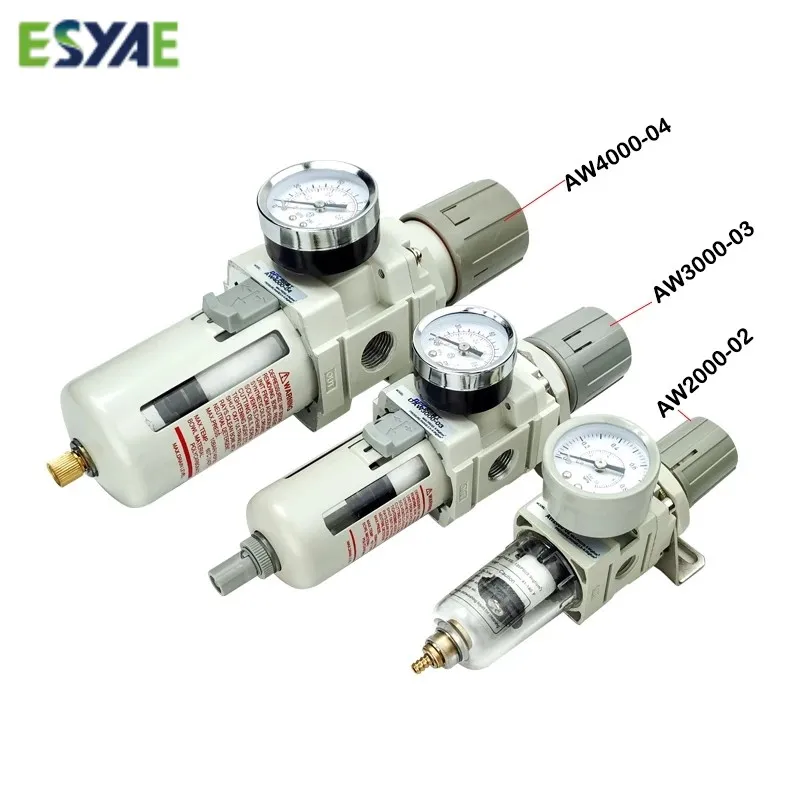 

AW2000-02 AW3000-03 AW4000-04 Compressor Air Filter Controller Oil Seperator Filters Pneumatic Air Pressure Regulator