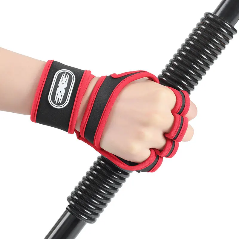 Weightlifting Training Gloves for Men Women Fitness Sport Body Building Gymnastics Gym Non-slip Hand Wrist Palm Protector Gloves 2