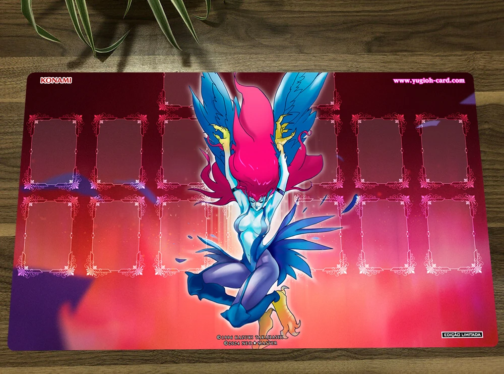 YuGiOh Harpie Lady TCG CCG Mat Trading Card Game Mat Table Playmat Desk Gaming Play Mouse Pad 60x35cm Free Bag