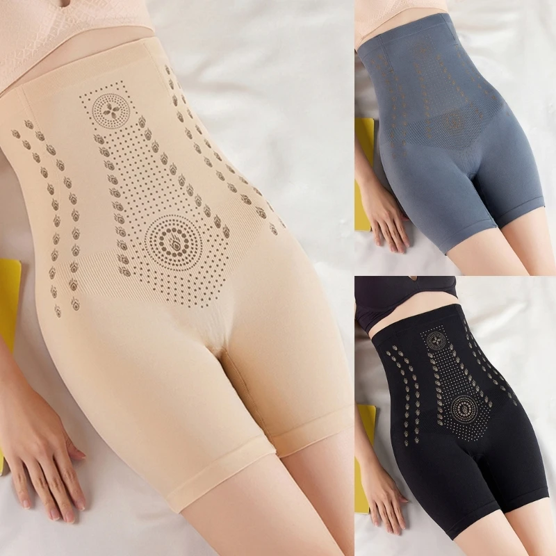 

Women High Waist Tummy-Control Shorts Body Shaper Unique Fiber Negative-Ion Shapewear Thigh Slimmer Butt Lifter Drop Shipping
