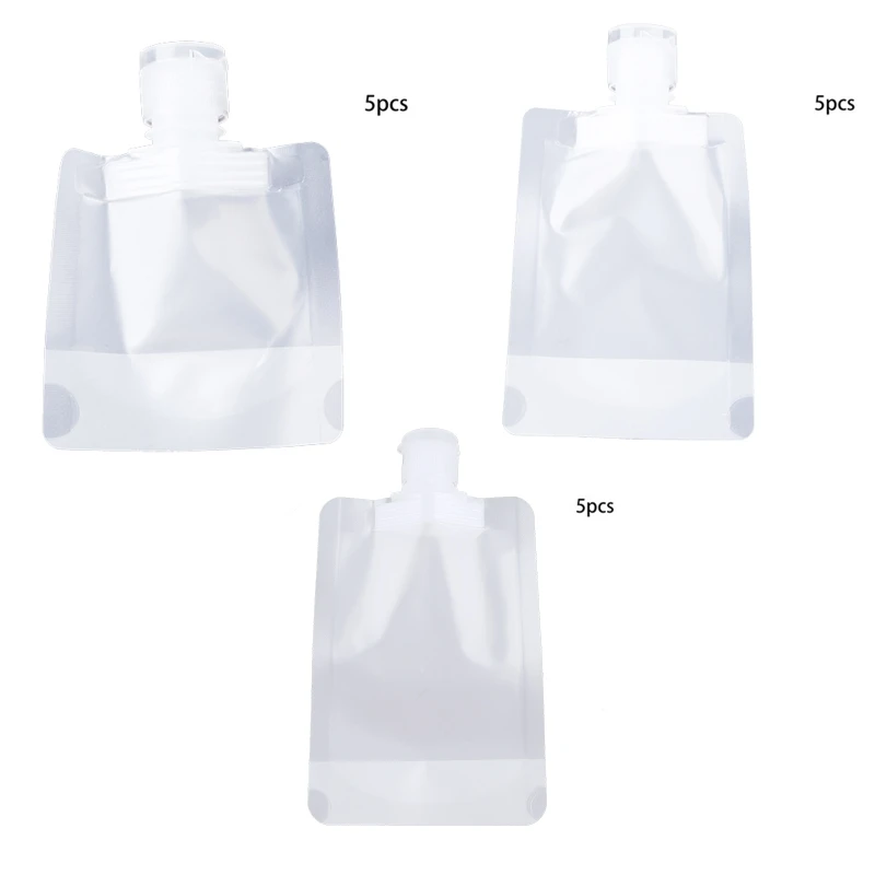

Refillable Clear Clamshell Packaging Bag Squeeze Plastic Lotion Container New Dropship