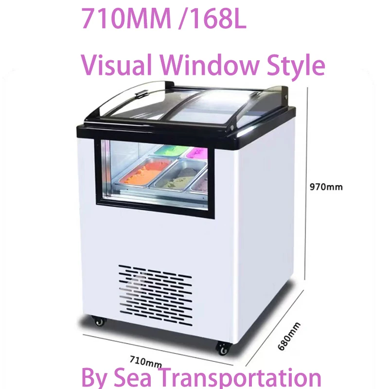 خزانة تبريد عرض الآيس كريم GSDGG فريزر كيك