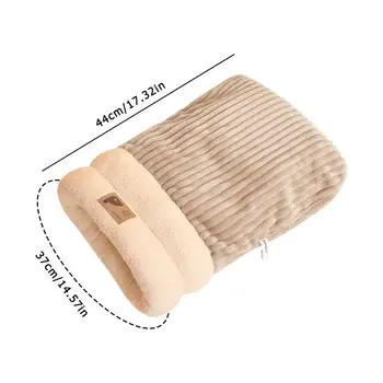Cat Sleeping Bag Semi-Enclosed Pet Sleeping Bed Three-Layer Dog Bed For Camping Warming Pad Sack Comfortable For Cats Small Dog 6