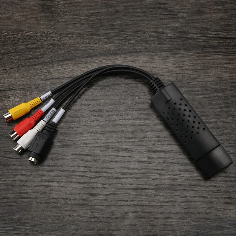 Easycap USB 2.0 Easy Cap Video TV DVD VHS DVR Capture Adapter Easier Cap USB Video Capture Device Support Win10 2