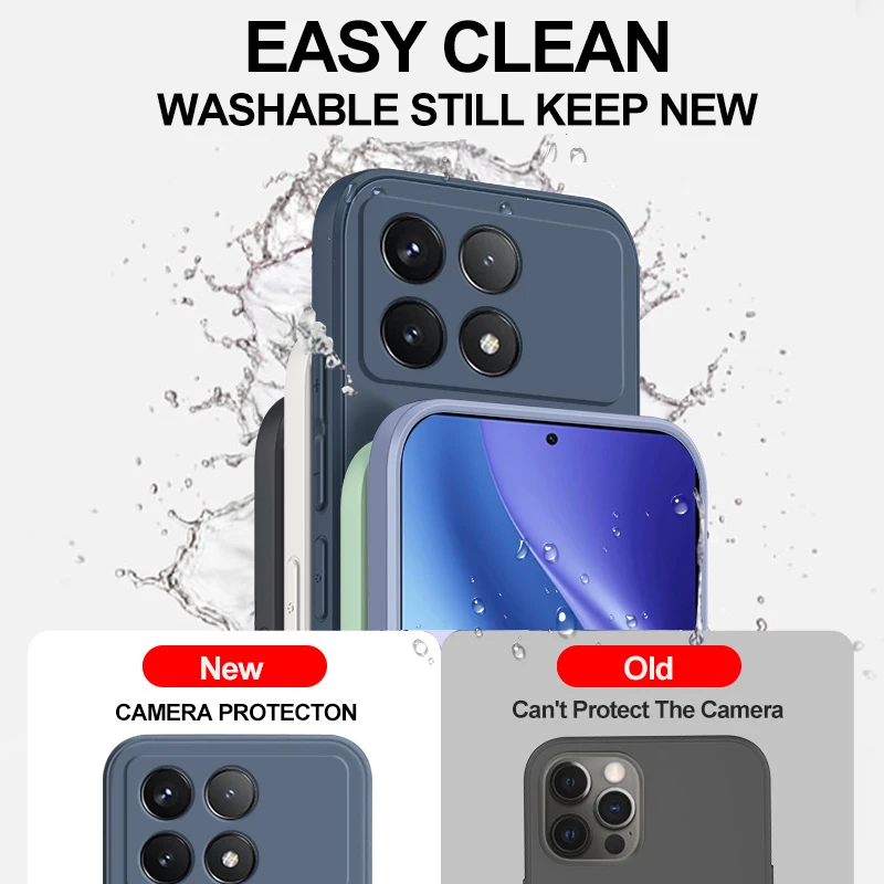 Premium Anti-Fall Liquid Silicone Soft Phone Case