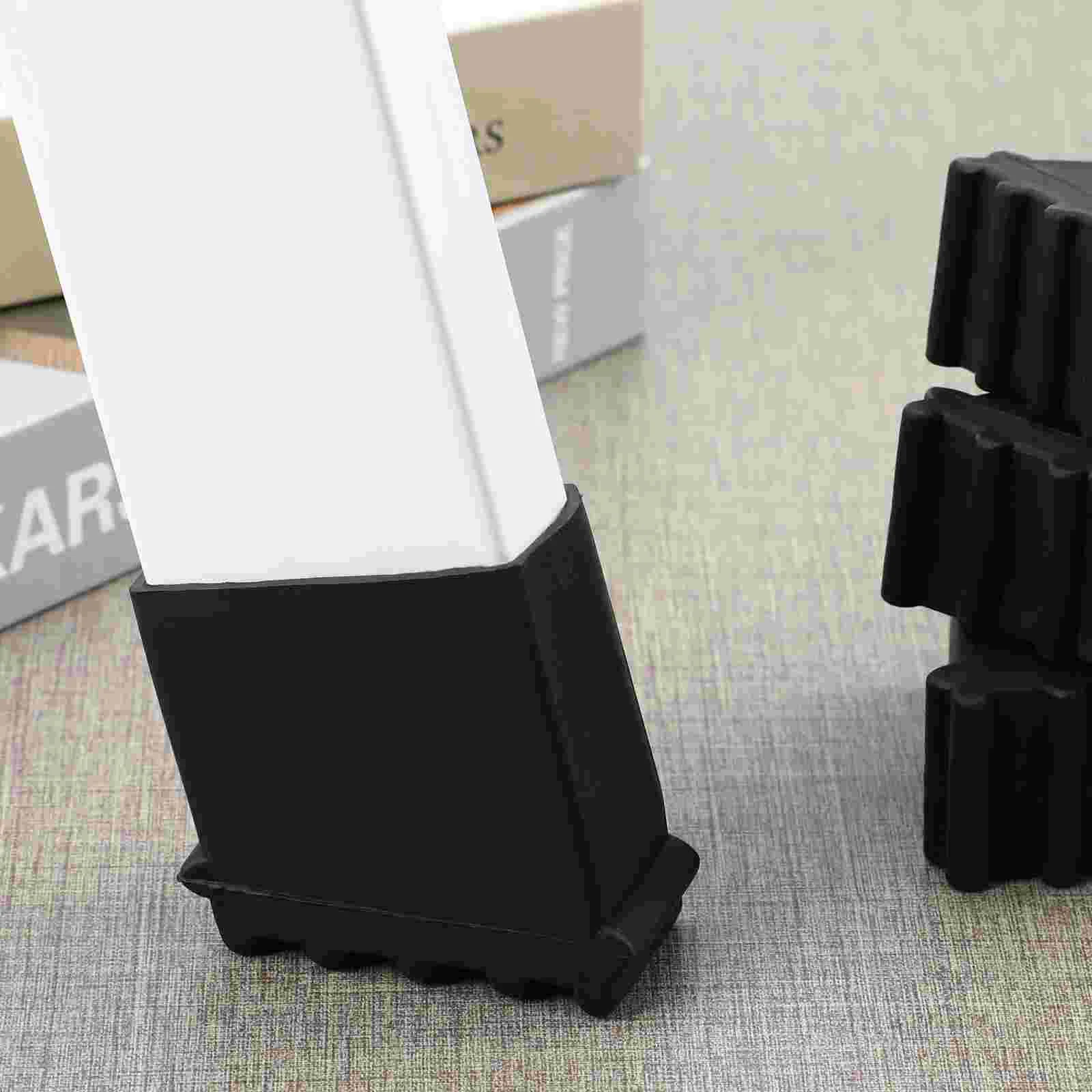 Ladder Feet Covers Non-Slip Rubber Pads Cushion Extension 4 Pcs Security Bumpers