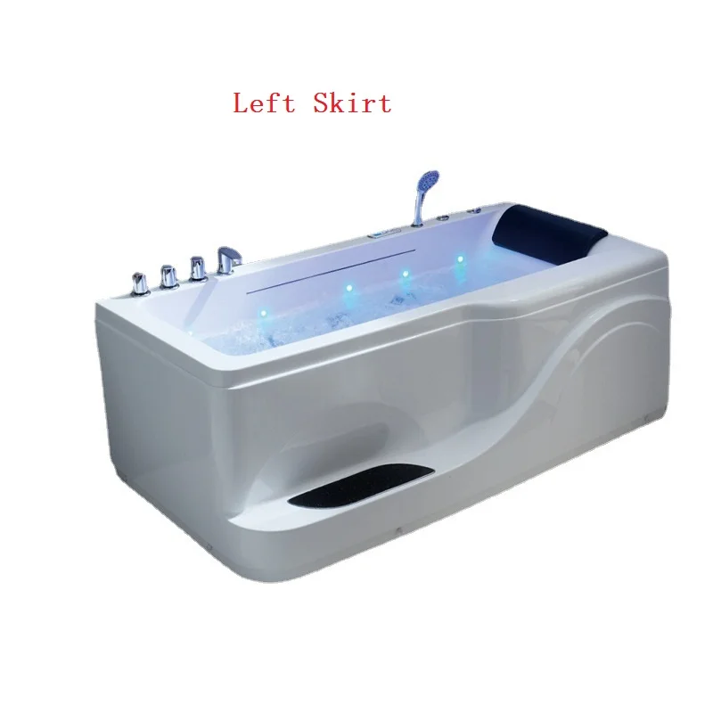 1700mm Fiberglass Whirlpool Waterfall Bathtub Acrylic Hydromassage Surfing Mixer Hot Tub NS1109A 2