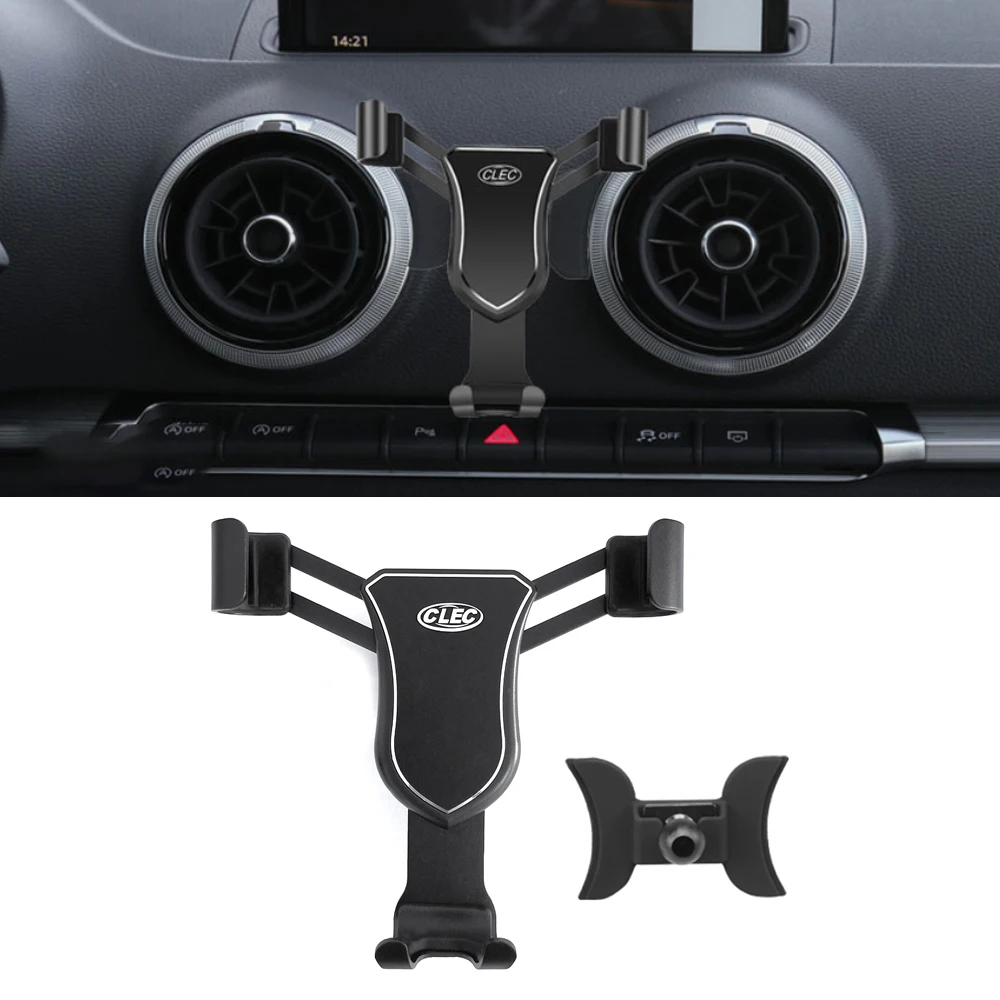 For Audi A3 8V 2013 2020 Auto Car Smart Cell Hand Phone Holder Air Vent
